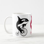 Orca Killer Whale op  Bike Koffiemok (Links)