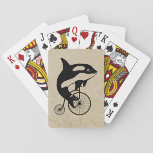 Orca Killer Whale op  Bike Pokerkaarten
