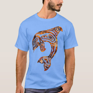 Orca Killer Whale Pacific Northwest Herfst Color A T-shirt