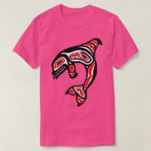 Orca Killer Whale Pacific Northwest Native America T-shirt (Design voorkant)