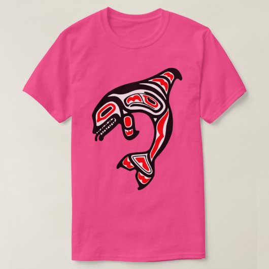 Orca Killer Whale Pacific Northwest Native America T-shirt (Design voorkant)