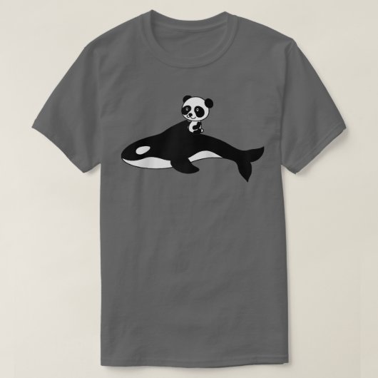 Orca Killer Whale Panda Beer Baby Gift Raglan Basi T-shirt (Design voorkant)