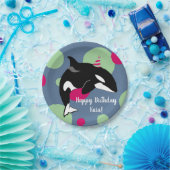 Orca Killer Whale Papieren Bordje (Feest)