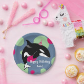 Orca Killer Whale Papieren Bordje (Feest)