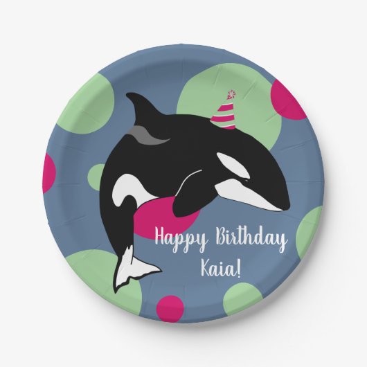 Orca Killer Whale Papieren Bordje (Voorkant)
