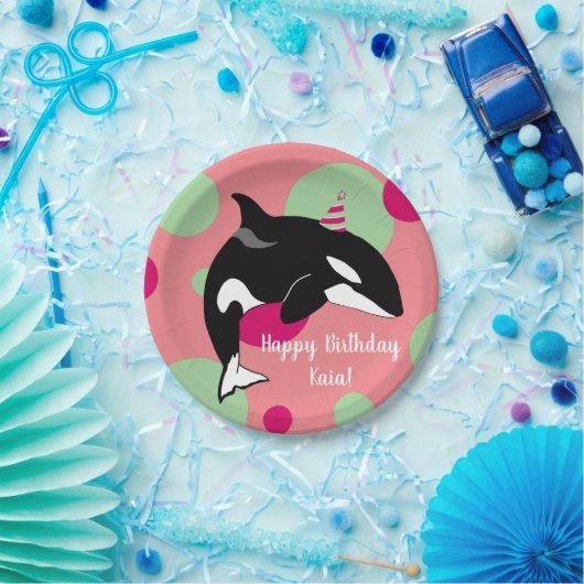 Orca Killer Whale Papieren Bordje (Feest)