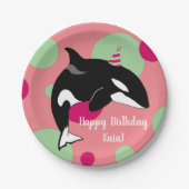 Orca Killer Whale Papieren Bordje (Voorkant)