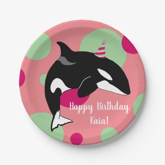 Orca Killer Whale Papieren Bordje (Voorkant)