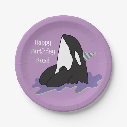 Orca Killer Whale Papieren Bordje (Voorkant)