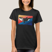 Orca Killer Whale Retro Style Mannen Vrouwen Zee O T-shirt (Voorkant)