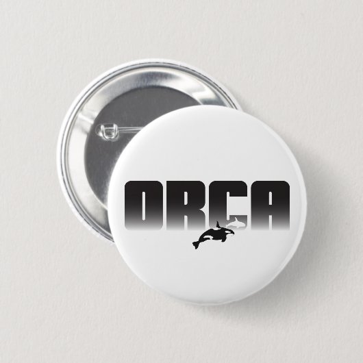 Orca Killer Whale Ronde Button 5,7 Cm (Voorkant /achterkant)