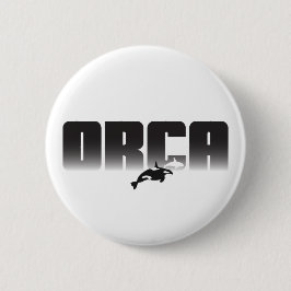 Orca Killer Whale Ronde Button 5,7 Cm