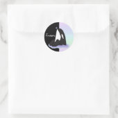 Orca Killer Whale Ronde Sticker (Tas)