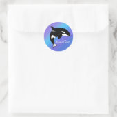 Orca Killer Whale Ronde Sticker (Tas)