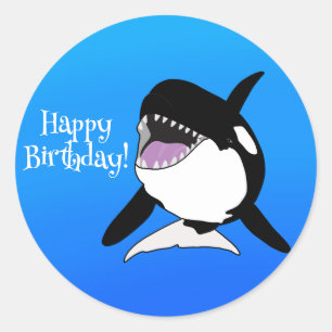 Orca Killer Whale Ronde Sticker