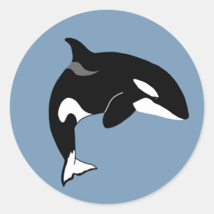 Orca Killer Whale Ronde Sticker