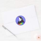 Orca Killer Whale Ronde Sticker (Envelop)