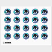 Orca Killer Whale Ronde Sticker (Vel)