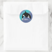 Orca Killer Whale Ronde Sticker (Tas)