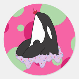 Orca Killer Whale Ronde Sticker