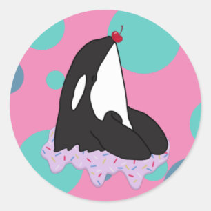 Orca Killer Whale Ronde Sticker