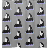 Orca Killer Whale Shower Curtain Douchegordijn (Voorkant)