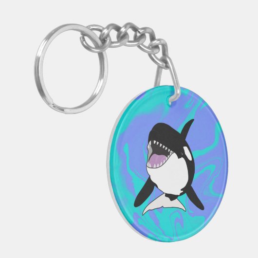Orca Killer Whale Sleutelhanger (Voorkant Links)