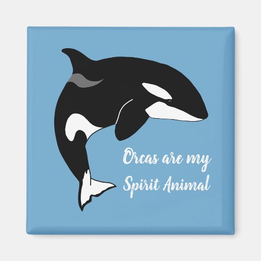 Orca Killer Whale Spirit Animal Magneet (Voorkant)