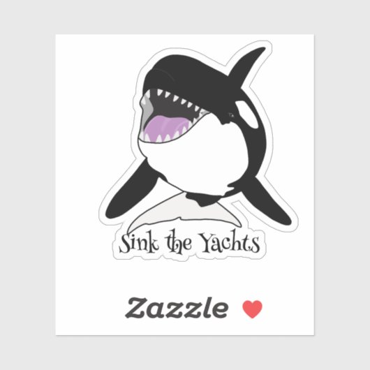 Orca Killer Whale Sticker (Vel)