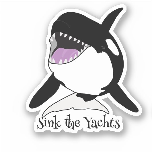 Orca Killer Whale Sticker (Voorkant)