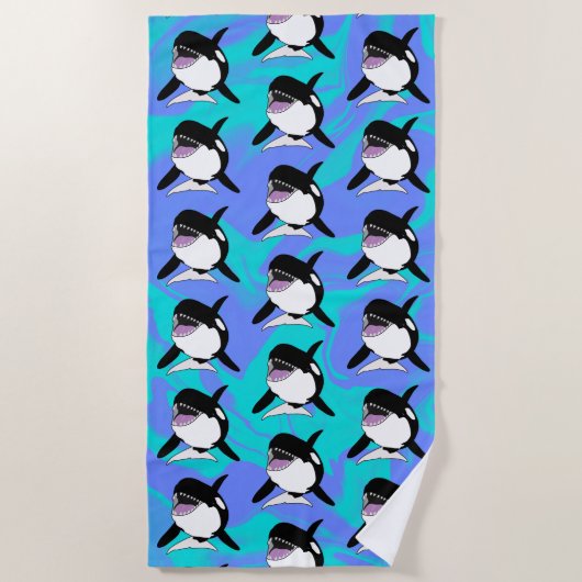 Orca Killer Whale Strandlaken (Voorkant)