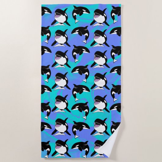 Orca Killer Whale Strandlaken (Voorkant)