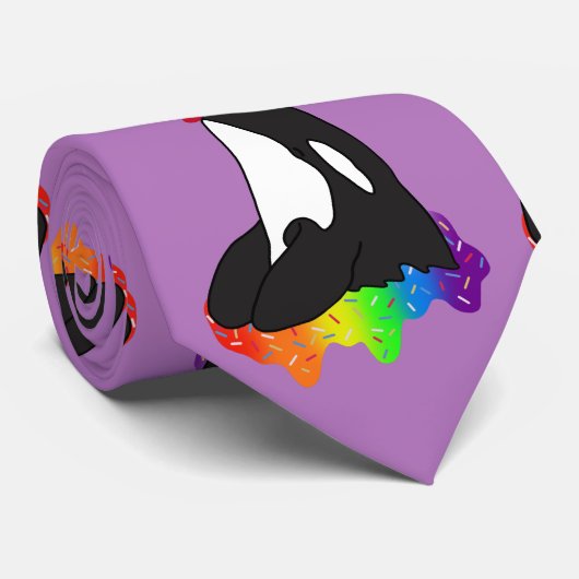 Orca Killer Whale Stropdas (Opgerold)