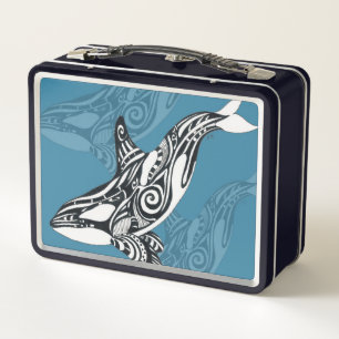 Orca Killer Whale Tlingit Indigo Blue inkt