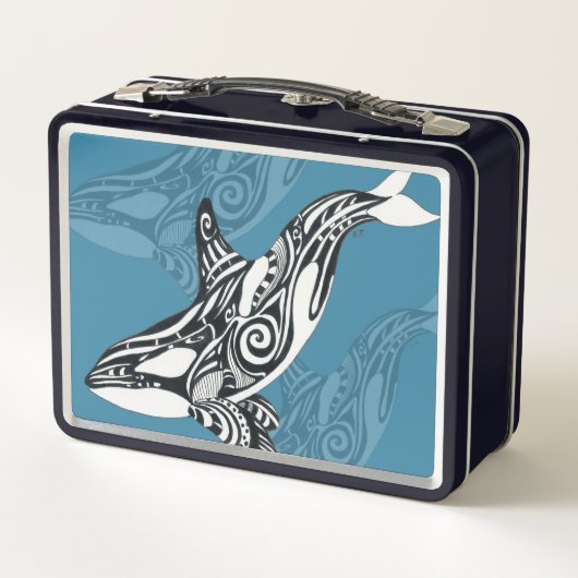 Orca Killer Whale Tlingit Indigo Blue inkt (Achterkant)