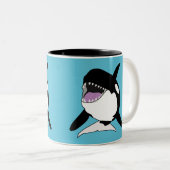 Orca Killer Whale Tweekleurige Koffiemok (Voorkant rechts)