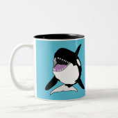 Orca Killer Whale Tweekleurige Koffiemok (Links)