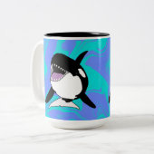 Orca Killer Whale Tweekleurige Koffiemok (Voorkant links)