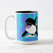 Orca Killer Whale Tweekleurige Koffiemok (Links)