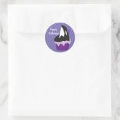 Orca Killer Whale Verjaardagsklassieker Ronde Sticker (Tas)