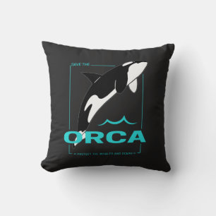 Orca Killer Whale voor een meisje dat gewoon van O Kussen