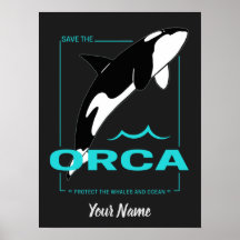 Orca Killer Whale voor een meisje dat gewoon van O