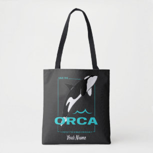 Orca Killer Whale voor een meisje dat gewoon van O Tote Bag