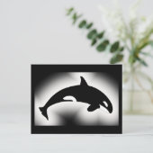 Orca Killer Whale White Briefkaart (Staand voorkant)