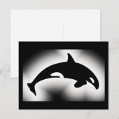 Orca Killer Whale White Briefkaart (Voorkant / Achterkant)