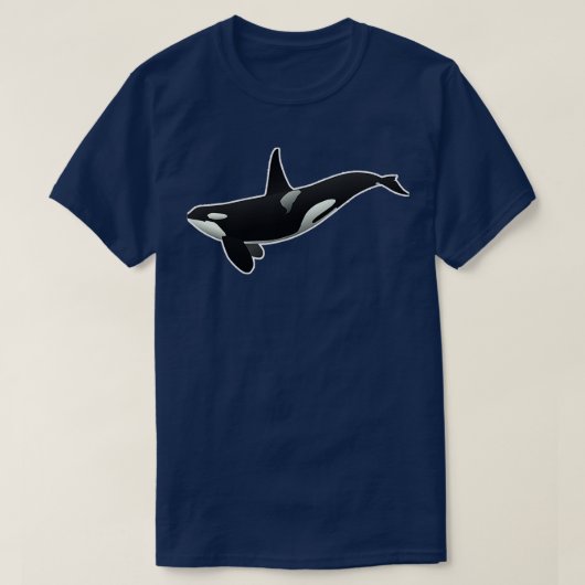Orca Killer Whale Zee Panda redt de 1 T-shirt (Design voorkant)