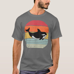Orca Killer Whale Zee Panda Retro 80s Styl T-shirt