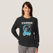 Orca Killer Whale Zee Wolf T-shirt (Voorkant volledig)