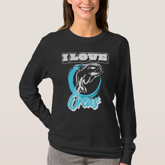 Orca Killer Whale Zee Wolf T-shirt (Voorkant)