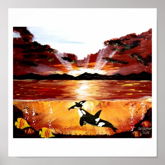 ORCA KILLER WHALES "EERSTE BREATH" POSTER (Voorkant)